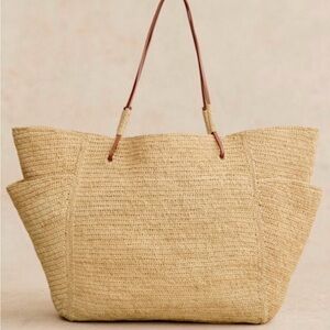 ISO Paloma Sezane Natural Woven Tote Bag - Paloma Bag